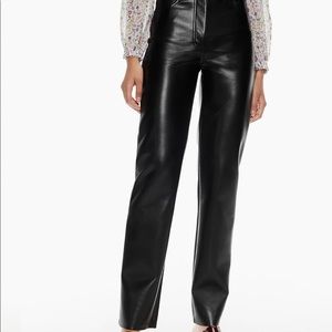 Vegan leather pants, Aritzia Melina pant, size 10 long